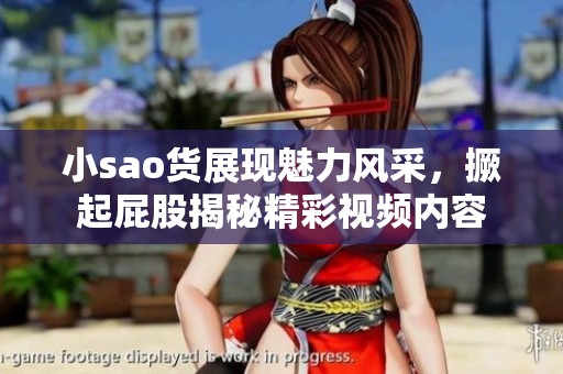 小sao货展现魅力风采，撅起屁股揭秘精彩视频内容