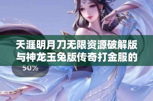 天涯明月刀无限资源破解版与神龙玉兔版传奇打金服的全面对比分析