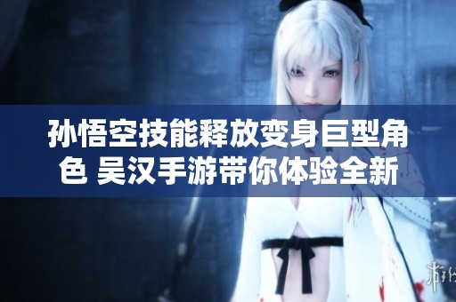 孙悟空技能释放变身巨型角色 吴汉手游带你体验全新战斗快感
