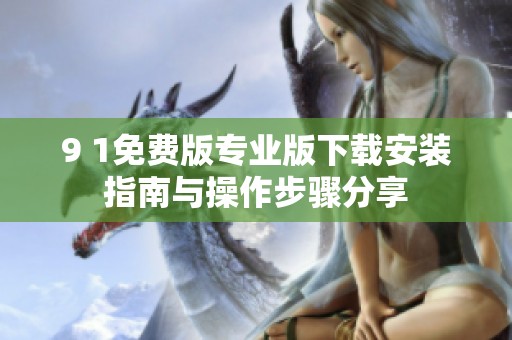 9 1免费版专业版下载安装指南与操作步骤分享