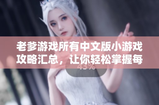 老爹游戏所有中文版小游戏攻略汇总，让你轻松掌握每个关卡技巧与心得