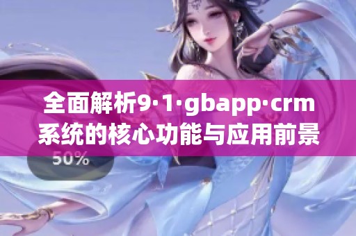 全面解析9·1·gbapp·crm系统的核心功能与应用前景