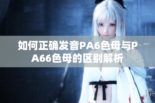 如何正确发音PA6色母与PA66色母的区别解析