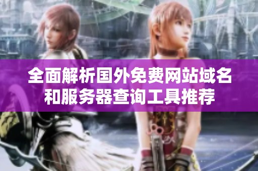 全面解析国外免费网站域名和服务器查询工具推荐