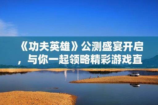 《功夫英雄》公测盛宴开启，与你一起领略精彩游戏直播的无尽魅力