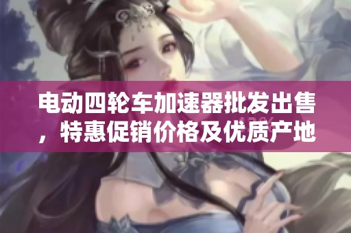 电动四轮车加速器批发出售，特惠促销价格及优质产地信息一览