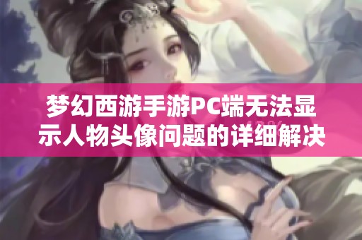 梦幻西游手游PC端无法显示人物头像问题的详细解决方案分享