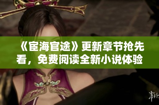 《宦海官途》更新章节抢先看，免费阅读全新小说体验