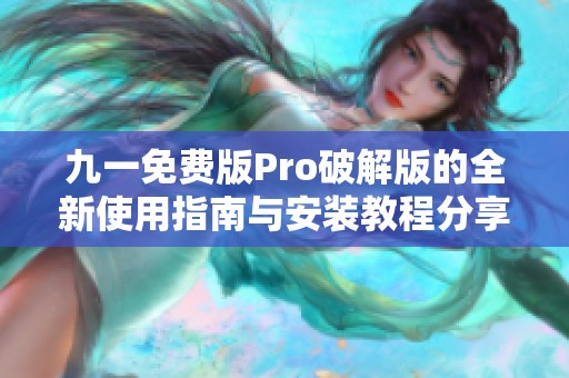 九一免费版Pro破解版的全新使用指南与安装教程分享