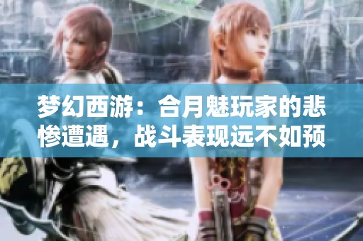 梦幻西游：合月魅玩家的悲惨遭遇，战斗表现远不如预期引发热议