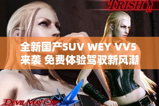 全新国产SUV WEY VV5 来袭 免费体验驾驭新风潮