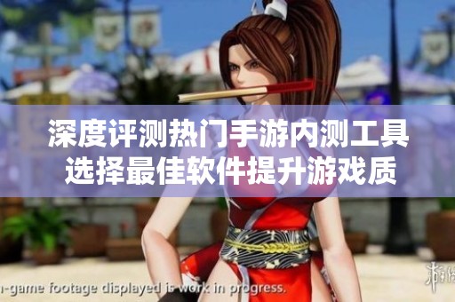 深度评测热门手游内测工具 选择最佳软件提升游戏质量与玩家体验