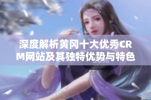 深度解析黄冈十大优秀CRM网站及其独特优势与特色