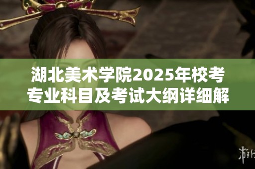 湖北美术学院2025年校考专业科目及考试大纲详细解读与信息发布