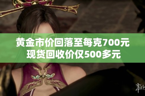 黄金市价回落至每克700元 现货回收价仅500多元