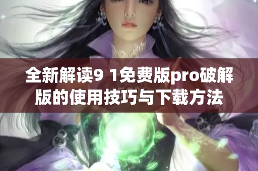 全新解读9 1免费版pro破解版的使用技巧与下载方法