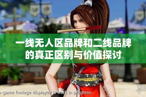 一线无人区品牌和二线品牌的真正区别与价值探讨