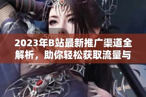 2023年B站最新推广渠道全解析，助你轻松获取流量与曝光