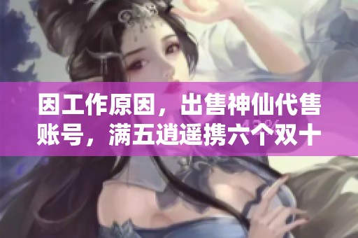 因工作原因，出售神仙代售账号，满五逍遥携六个双十，感激理解与支持