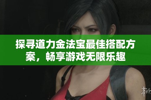 探寻道力金法宝最佳搭配方案，畅享游戏无限乐趣