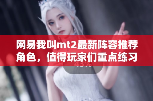 网易我叫mt2最新阵容推荐角色，值得玩家们重点练习