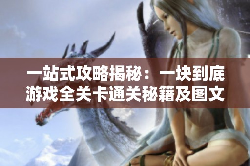 一站式攻略揭秘：一块到底游戏全关卡通关秘籍及图文详细解析