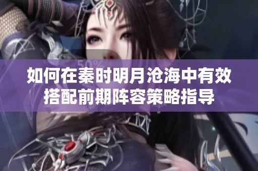 如何在秦时明月沧海中有效搭配前期阵容策略指导