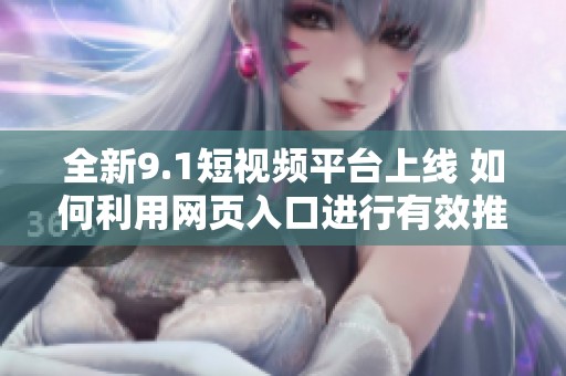 全新9.1短视频平台上线 如何利用网页入口进行有效推广
