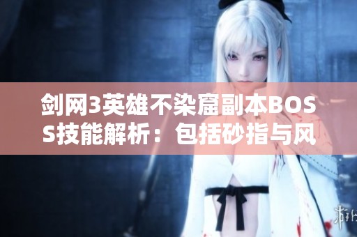 剑网3英雄不染窟副本BOSS技能解析：包括砂指与风雪两段机制详解
