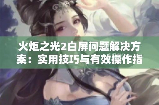 火炬之光2白屏问题解决方案：实用技巧与有效操作指南分享