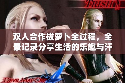 双人合作拔萝卜全过程，全景记录分享生活的乐趣与汗水