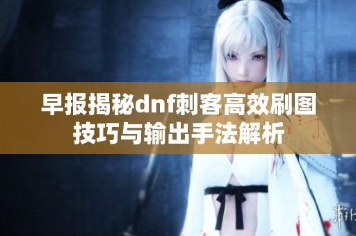 早报揭秘dnf刺客高效刷图技巧与输出手法解析