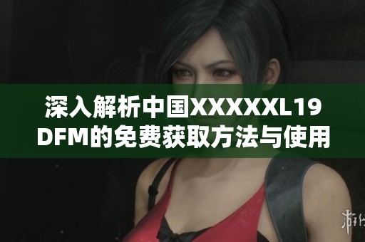 深入解析中国XXXXXL19DFM的免费获取方法与使用技巧