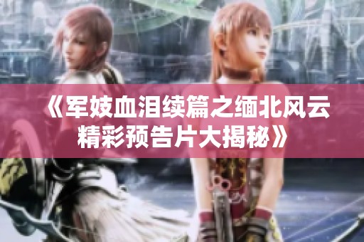 《军妓血泪续篇之缅北风云精彩预告片大揭秘》