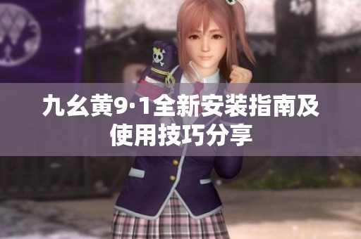 九幺黄9·1全新安装指南及使用技巧分享