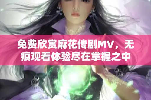 免费欣赏麻花传剧MV，无痕观看体验尽在掌握之中