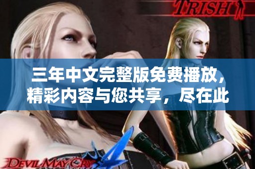 三年中文完整版免费播放，精彩内容与您共享，尽在此处等候观看