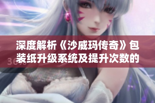 深度解析《沙威玛传奇》包装纸升级系统及提升次数的详细机制