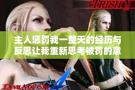 主人惩罚我一整天的经历与反思让我重新思考被罚的意义