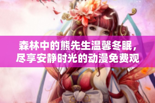森林中的熊先生温馨冬眠，尽享安静时光的动漫免费观看链接分享