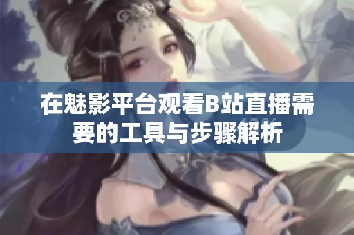 在魅影平台观看B站直播需要的工具与步骤解析