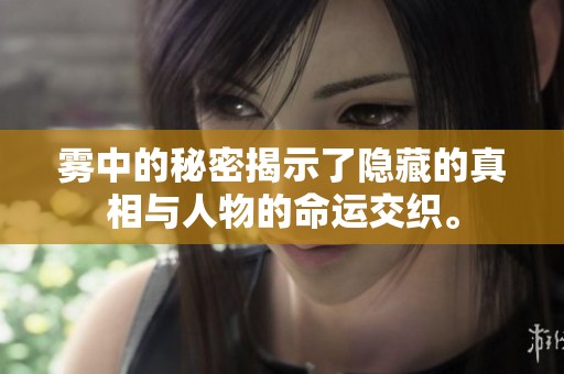 雾中的秘密揭示了隐藏的真相与人物的命运交织。