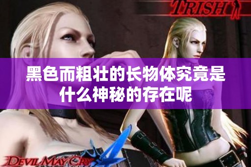 黑色而粗壮的长物体究竟是什么神秘的存在呢