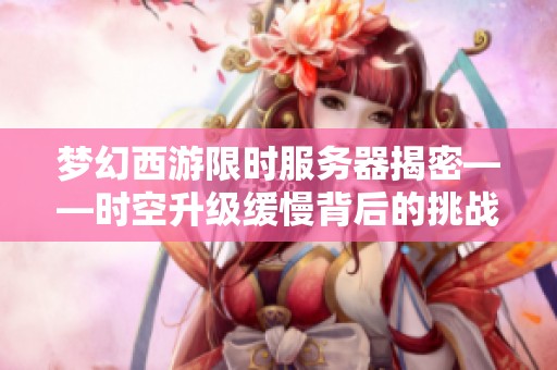 梦幻西游限时服务器揭密——时空升级缓慢背后的挑战与机遇分析