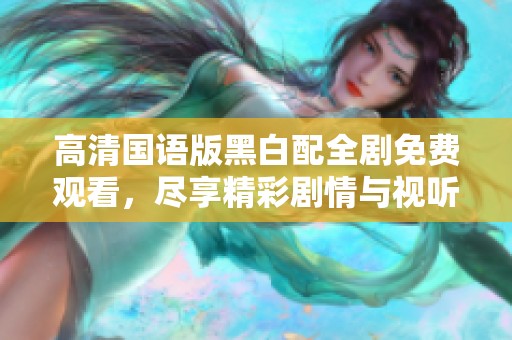 高清国语版黑白配全剧免费观看，尽享精彩剧情与视听盛宴