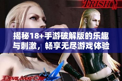 揭秘18+手游破解版的乐趣与刺激，畅享无尽游戏体验！