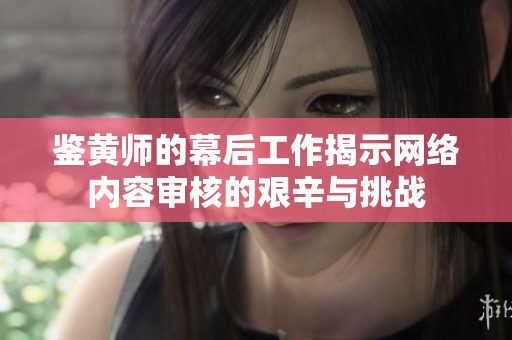 鉴黄师的幕后工作揭示网络内容审核的艰辛与挑战