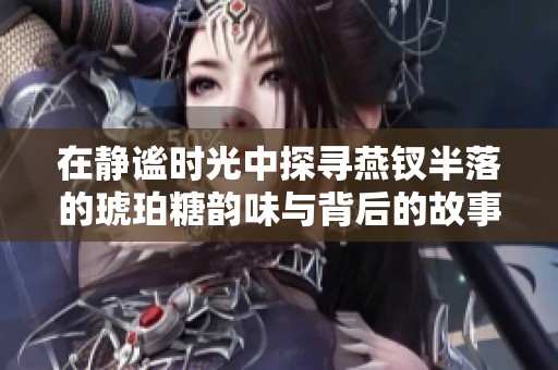 在静谧时光中探寻燕钗半落的琥珀糖韵味与背后的故事