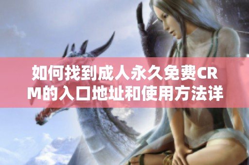 如何找到成人永久免费CRM的入口地址和使用方法详解
