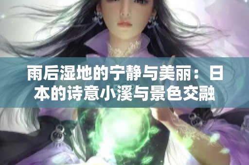 雨后湿地的宁静与美丽：日本的诗意小溪与景色交融